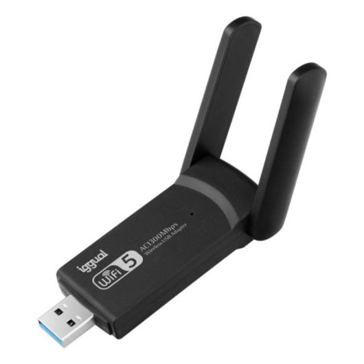 Scheda di Rete IGGUAL Adattatore USB Wifi 1300 Mbps USB 3.2 Dual Band 2.4G/5G