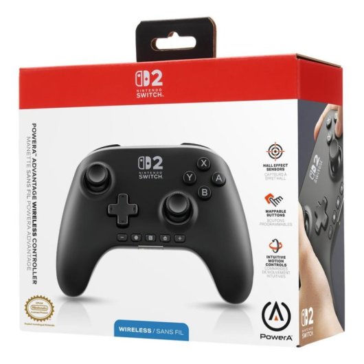 Mando inalámbrico PowerA Advantage para Nintendo Switch 2 Negro