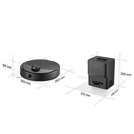 Aspirador Robô Roborock Q10 Max+ Com Esvaziamento Automatico Navegação LiDAR 13.000 Pa