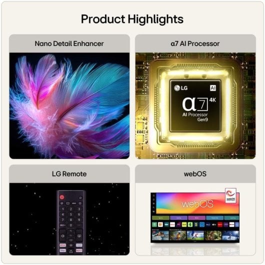 TV LG LED 43NU850B6LA 43" 4K UltraHD 60Hz Smart TV WebOS HDR10 Pro IA Sound Pro