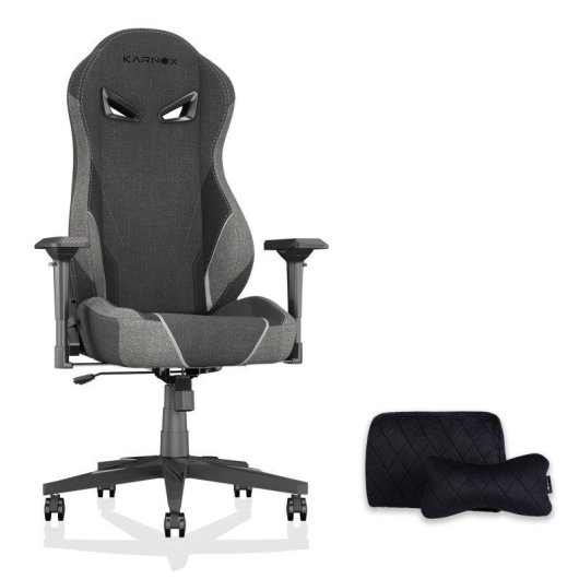 Chaise Gaming Rolipo KARNOX Gris Foncé Reclinable 155° Support Lombaire