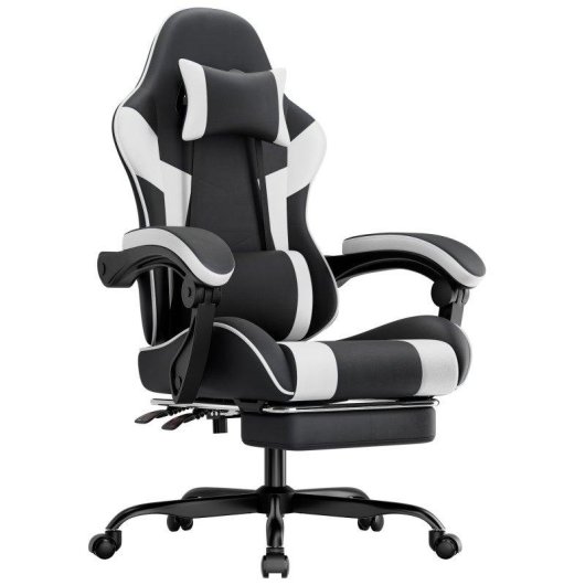 Cadeira Gaming Rolipo W3298P445235 Ergonomica Suporte Lombar PU Respiravel