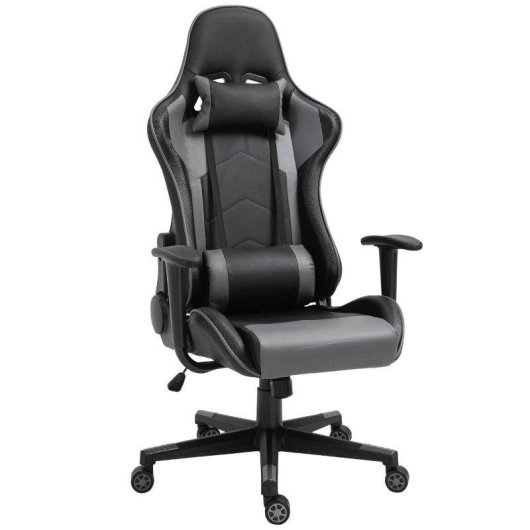 Sedia Gaming Ergonomica Rolipo 921-251 Cuoio Sintetico Nero