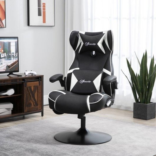 Sedia Gaming Ergonomica Rolipo 921-576WT Altoparlanti Bluetooth