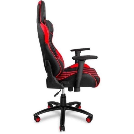 Silla Gaming Yenkee YGC 100RD Cuero PU Rojo Negro Reposabrazos 3D