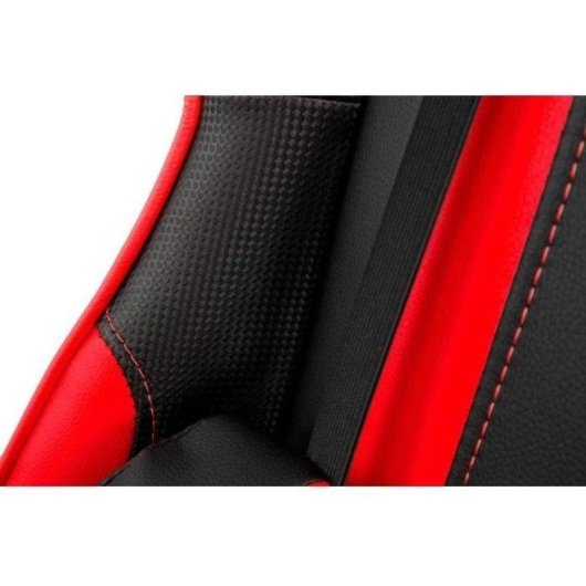 Silla Gaming Yenkee YGC 100RD Cuero PU Rojo Negro Reposabrazos 3D