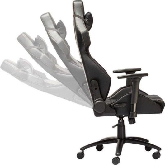 Cadeira gaming Yenkee Onyx YGC 110GD PU couro espuma moldada 3D braços