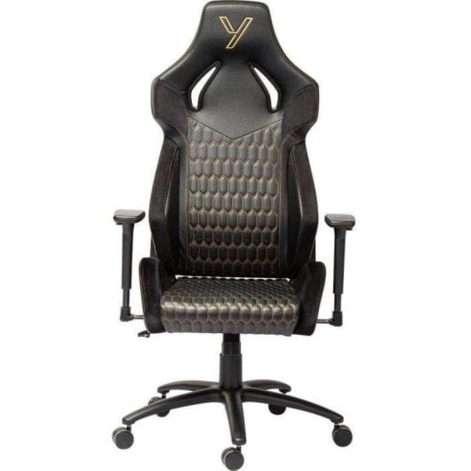 Cadeira gaming Yenkee Onyx YGC 110GD PU couro espuma moldada 3D braços