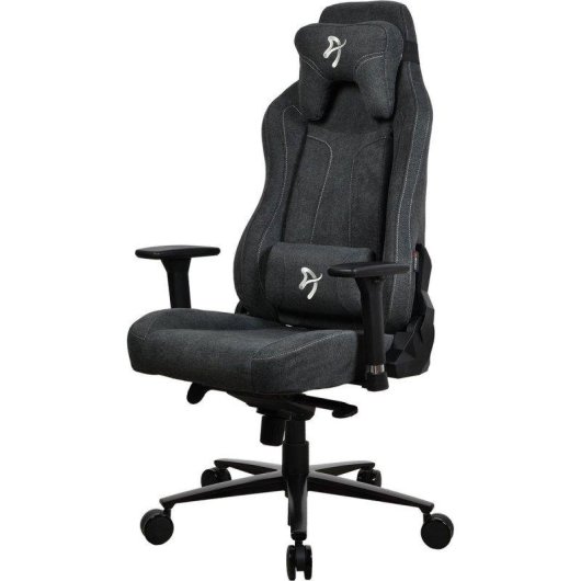 Silla Gaming Arozzi Vernazza XL Softfabric Gris Oscuro Reclinable 165°
