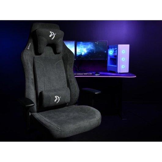 Silla Gaming Arozzi Vernazza XL Softfabric Gris Oscuro Reclinable 165°