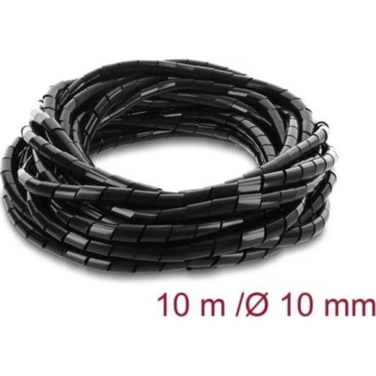 Tubo espiral Delock 22083 10 mm negro 10 m