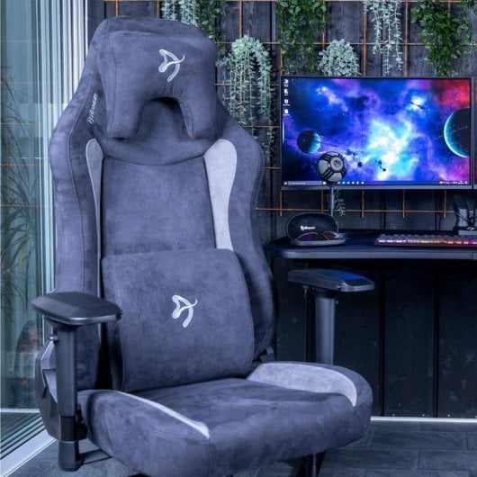 Silla Gaming Arozzi Vernazza Reclinable 165° Tela Ultrasuave Negra