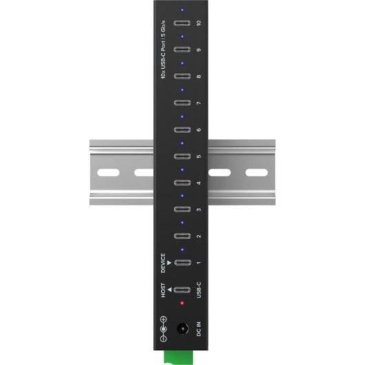 Hub InLine 10 porte 5 Gbps USB-C modello 35396F con ricarica 70 W