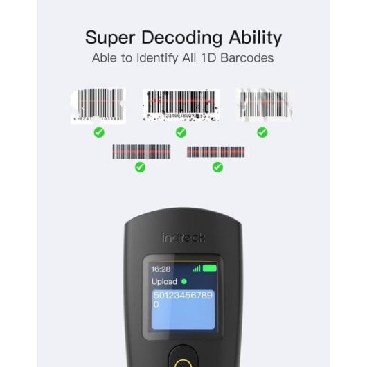 Escáner de códigos de barras Inateck Nano 230D inalámbrico 1D Bluetooth USB