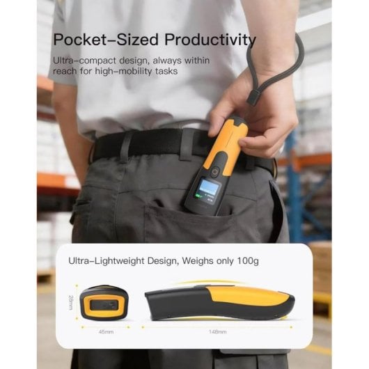 Escáner de códigos de barras Inateck Nano 230D inalámbrico 1D Bluetooth USB