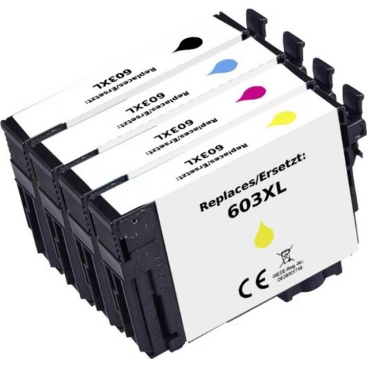 Tintenpatrone Renkforce Kompatibel Epson 603XL XL Schwarz Cyan Magenta