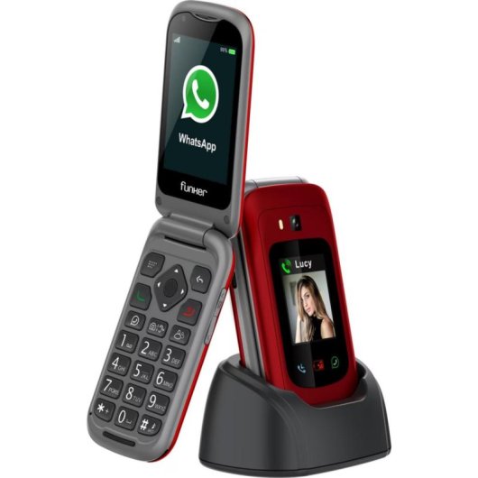 Funker FUNE480R 4G 1GB 8GB 2,4" Rouge