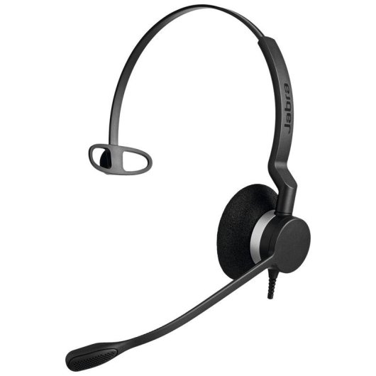 Auricolari Jabra Biz 2300 con cavo USB-C, cancellazione rumore, microfono, uso ufficio, nero