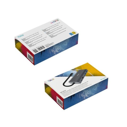 Caja PC TooQ TQE-2241G M.2 Aluminium Gris avec HUB USB-C et HDMI