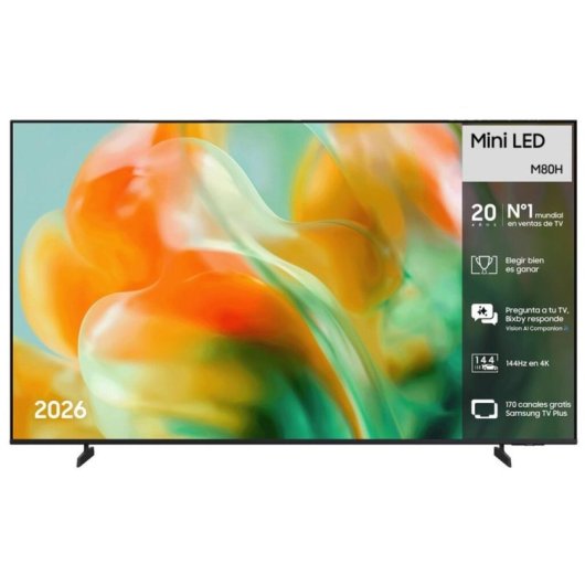 TV Samsung Mini LED M80H 85" 4K UltraHD 144Hz Smart TV Tizen HDR10+ Vision AI