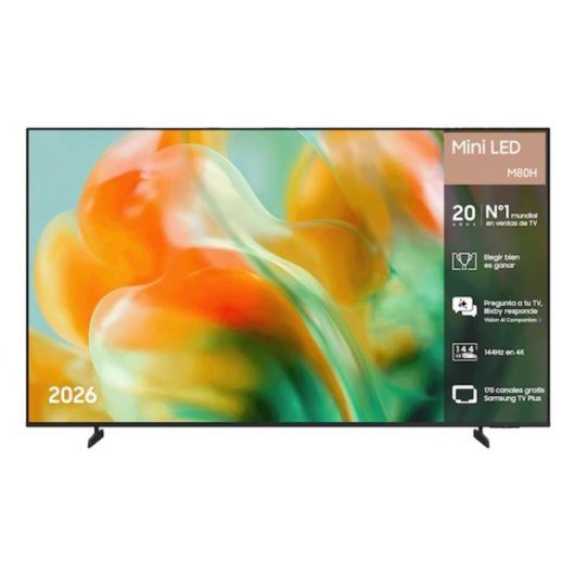 TV Samsung Mini LED M80H 85" 4K UltraHD 144Hz Smart TV Tizen HDR10+ Vision AI