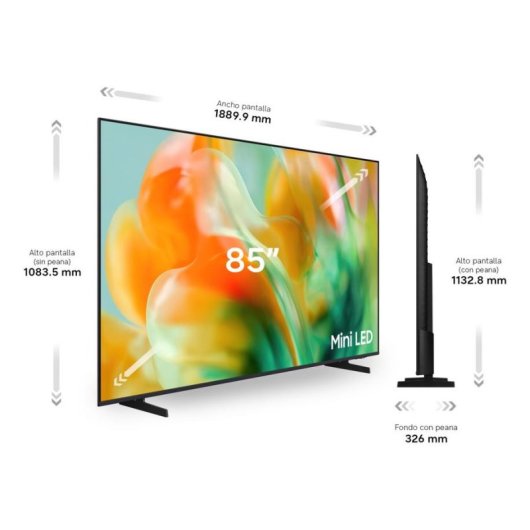 TV Samsung Mini LED M80H 85" 4K UltraHD 144Hz Smart TV Tizen HDR10+ Vision AI