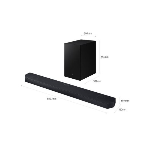 Barra de Sonido Samsung HW-Q600H 3.1.2 320W Bluetooth WiFi Dolby Atmos Titan Black