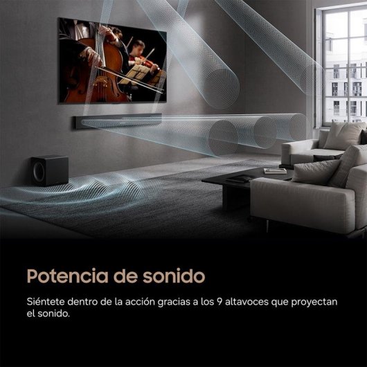 Barra de Sonido Samsung HW-Q600H 3.1.2 320W Bluetooth WiFi Dolby Atmos Titan Black
