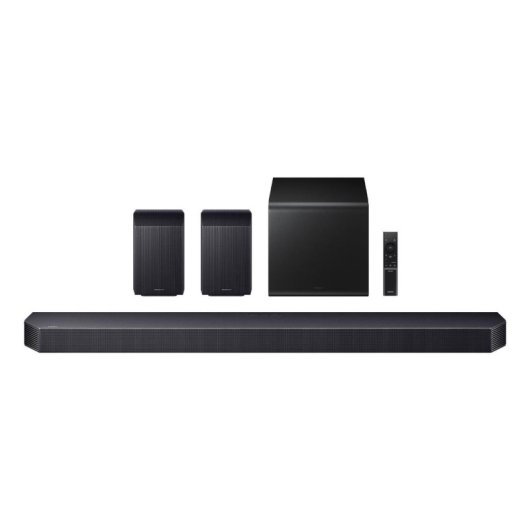 Barra de Sonido Samsung HW-Q930H 9.1.4 580W Bluetooth WiFi Dolby Atmos Negra Titan Black