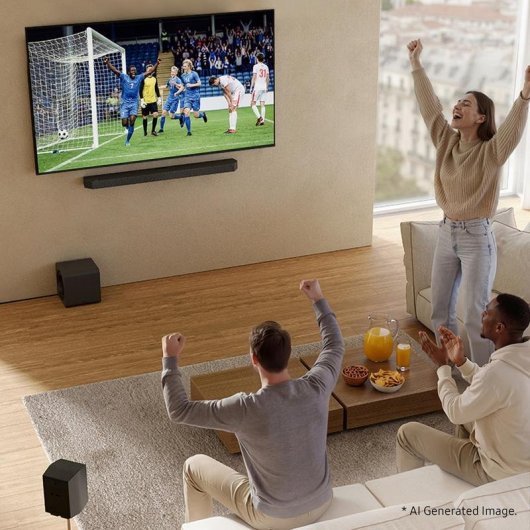 Barra de Sonido Samsung HW-Q930H 9.1.4 580W Bluetooth WiFi Dolby Atmos Negra Titan Black