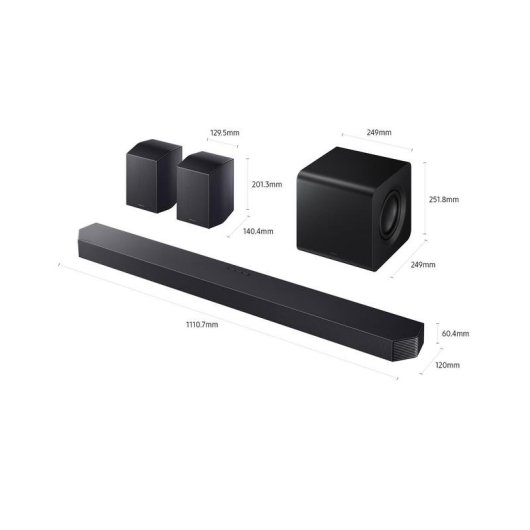 Barra de Sonido Samsung HW-Q930H 9.1.4 580W Bluetooth WiFi Dolby Atmos Negra Titan Black