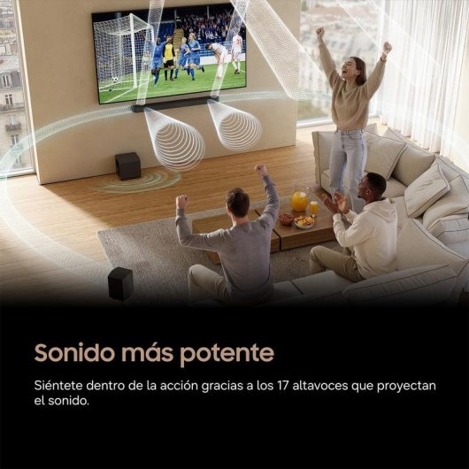 Barra de Sonido Samsung HW-Q930H 9.1.4 580W Bluetooth WiFi Dolby Atmos Negra Titan Black