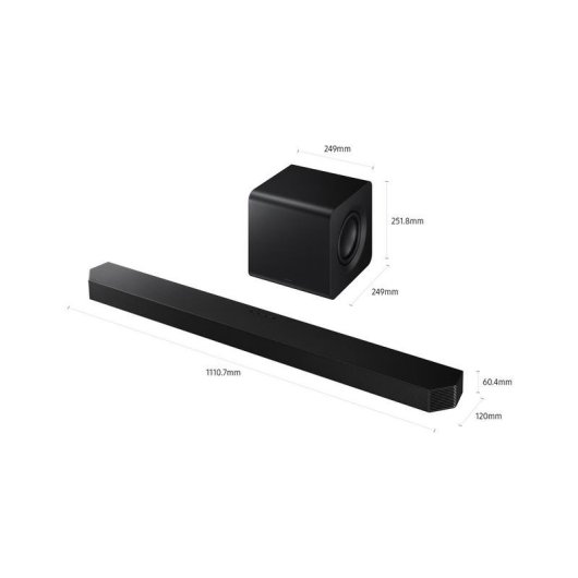 Barra de Sonido Samsung HW-Q800H 5.1.2 400W Bluetooth WiFi Dolby Atmos Negra