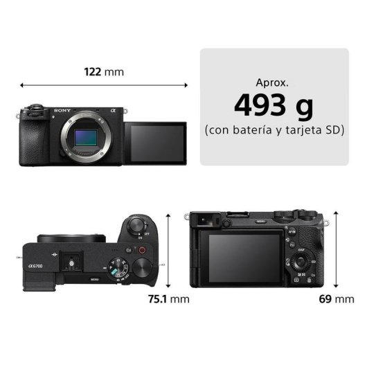 Fotocamera Mirrorless Sony Alpha 6700 26MP 70-350mm 4K WiFi Bluetooth