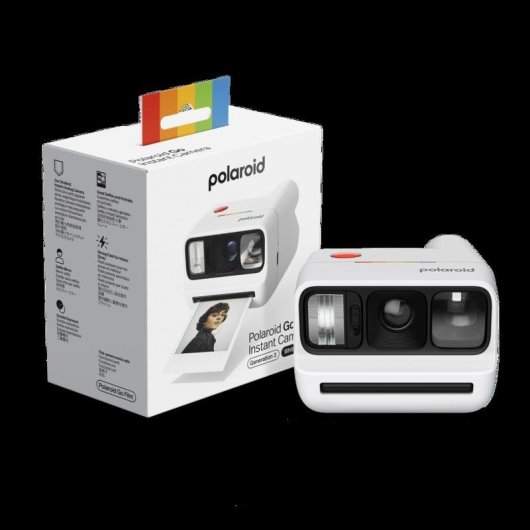 Cámara instantánea Polaroid Go Gen 3 Flash Espejo Autodisparador Blanco