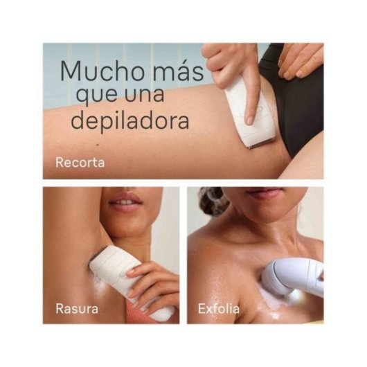 Depiladora Eléctrica Braun Silk-épil 5 Inalámbrica 4 Cabezales Seco y Húmedo Accesorios