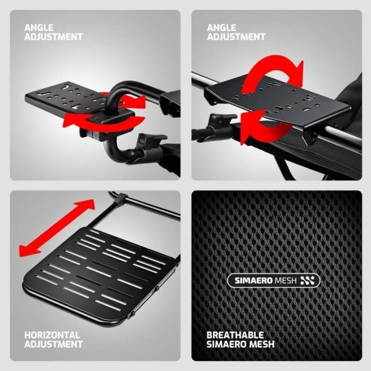 Asiento de simulación de carreras Next Level Racing GTLite Air Plegable 10,05 kg