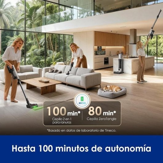 Aspirateur sans Fil Tineco Pure One Station 5 Pro 450W 100 min Anti-enchevêtrement Gris