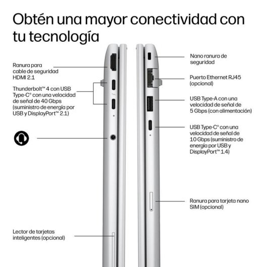Portátil HP EliteBook 8 G2a 16" AMD Ryzen AI 5 435 16GB 512GB SSD Radeon 840M Windows 11 Pro