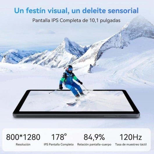 Tablette TABWEE T80 WiFi 10,1" 18 Go Gris 128 Go Batterie longue durée
