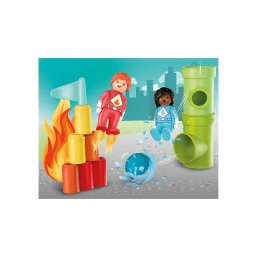 Playmobil Junior Set De Construção Resgate De Super-Herói 72085 12 peças