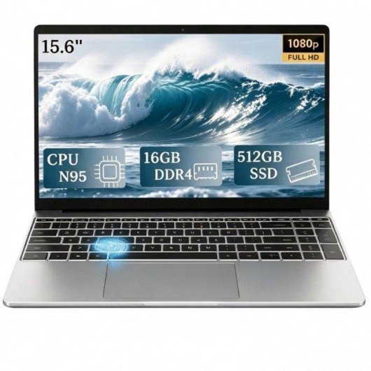 Portátil Rolipo T152A-N95 15,6" Intel N95 16GB 512GB SSD UHD Graphics Windows 11 Pro