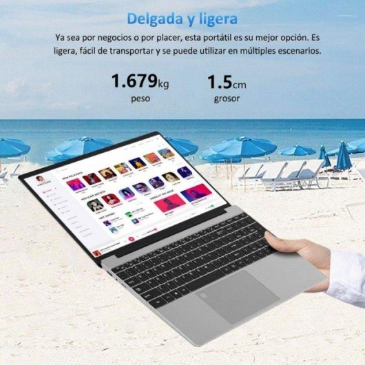Portátil Rolipo T152A-N95 15,6" Intel N95 16GB 512GB SSD UHD Graphics Windows 11 Pro