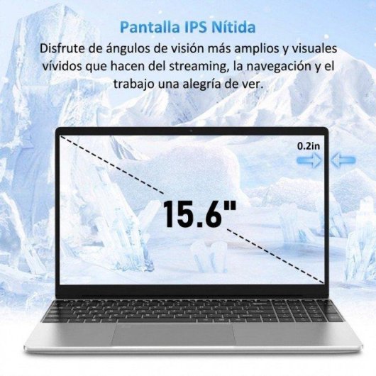 Portátil Rolipo T152A-N95 15,6" Intel N95 16GB 512GB SSD UHD Graphics Windows 11 Pro
