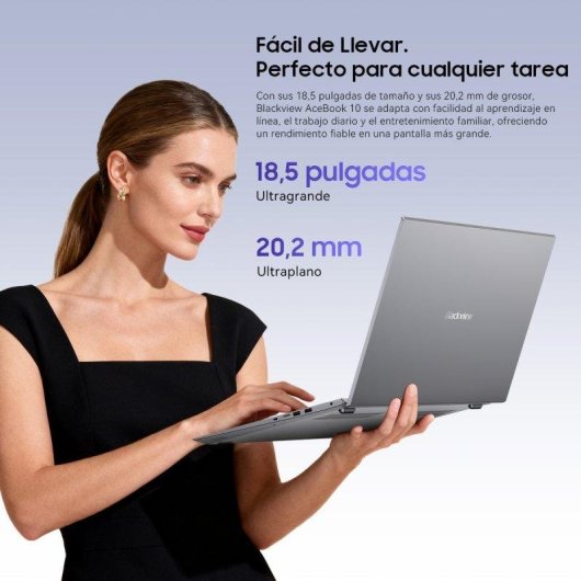 Portátil Blackview AceBook 10 18,5" Intel Pentium Silver N6000 16GB 512GB SSD Intel Graphics Windows 11 Pro
