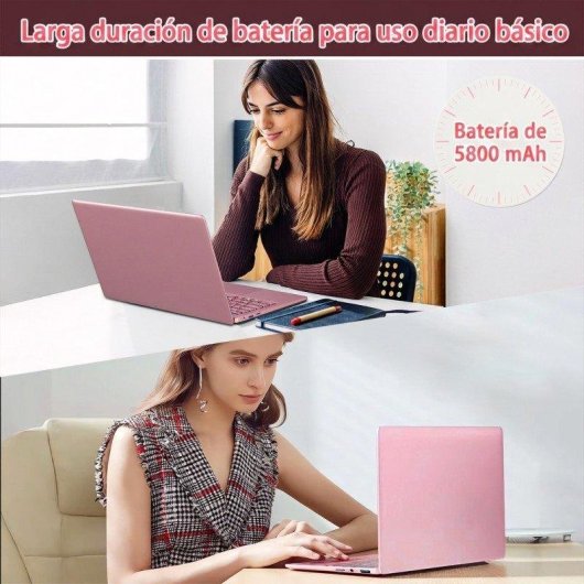 Laptop Rolipo T152a 15.6" Intel N95 16GB 512GB SSD UHD Graphics Windows 11 Pro Rosa