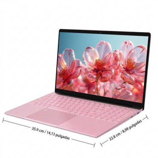 Laptop Rolipo T152a 15.6" Intel N95 16GB 512GB SSD UHD Graphics Windows 11 Pro Rosa