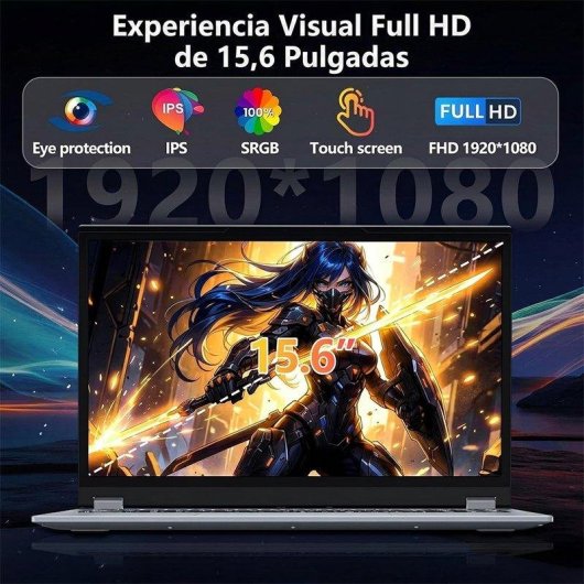 Portátil Moacreto G3 Convertible 15,6" AMD Ryzen 3 3200U 16GB 1TB SSD Windows 11 Pro