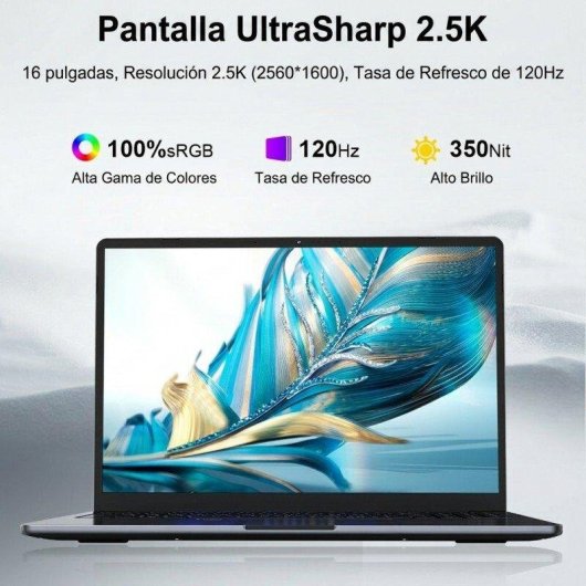 Portátil Ninkear N16 Pro Plus 16" Intel Core Ultra 5 225H 24GB Intel Arc 130T 2TB SSD Windows 11 pantalla 2,5K