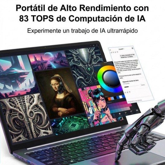 Portátil Ninkear N16 Pro Plus 16" Intel Core Ultra 5 225H 24GB Intel Arc 130T 2TB SSD Windows 11 pantalla 2,5K